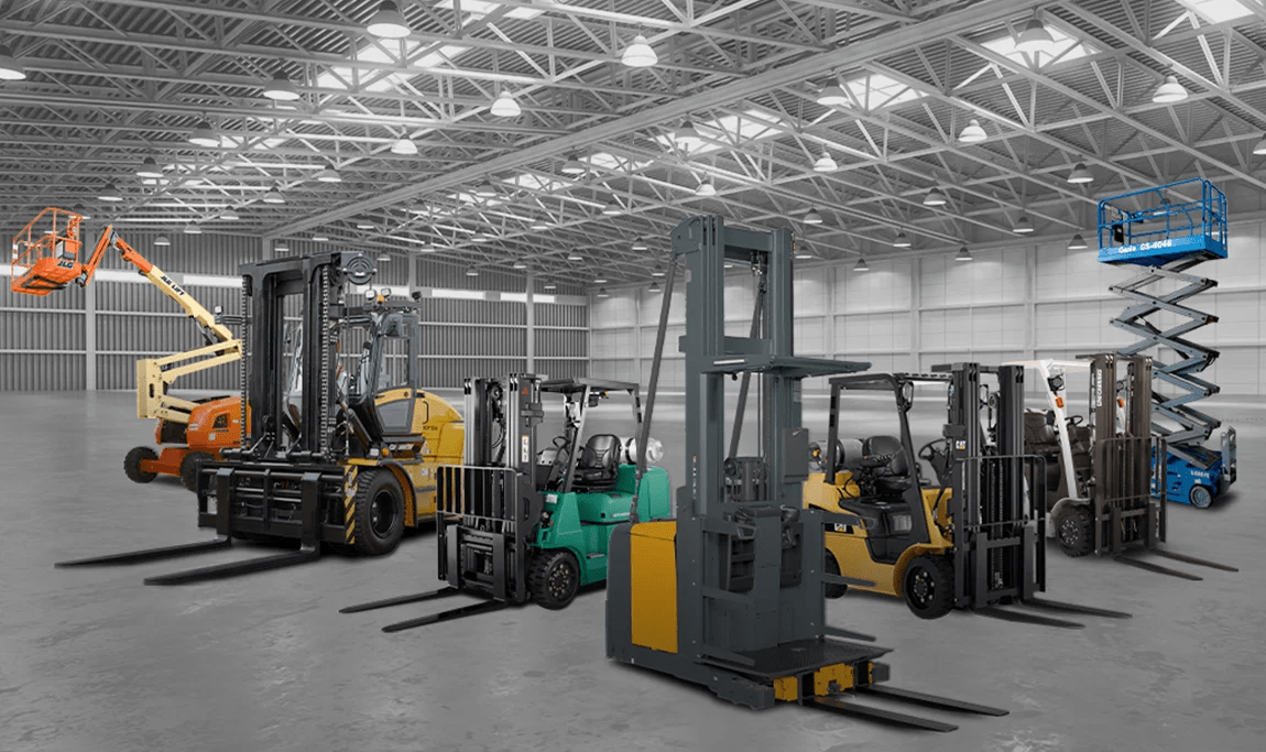 Forklift, Scissors Lift, reach truck, pallet mover, pallet stacker, boomlift